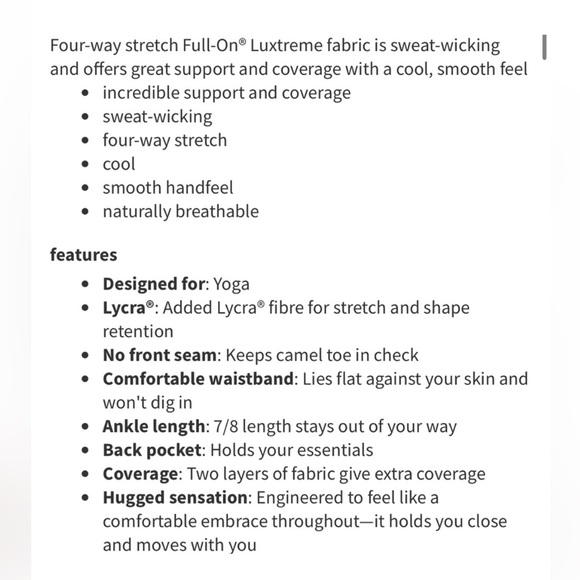 Lululemon Awakening Tight Taryn Toomey Collection 25" Inseam Magnum Grey Size 4 - Picture 2 of 9